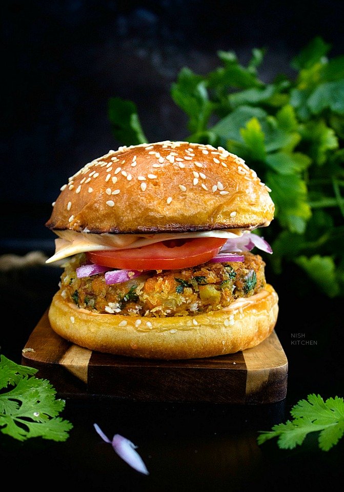 Veg Tikki Burger FF
