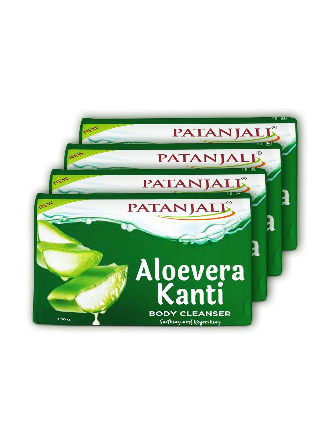 Patanjali - Aloevera Kanti Soap (Pack of 4)