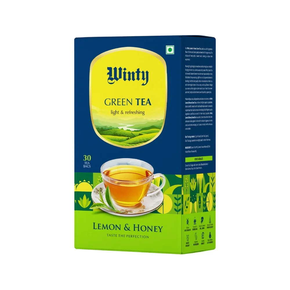 Winty Green Lemon Honey Tea Bags