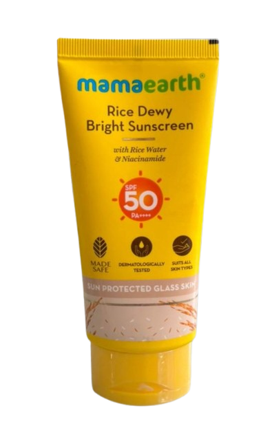 Mamaearth Rice Dewy Bright Sunscreen