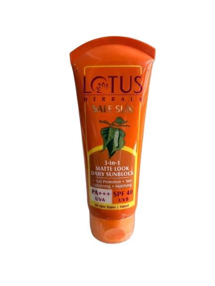 Lotus Herbals Safe Sun 3 in 1 Sunscreen