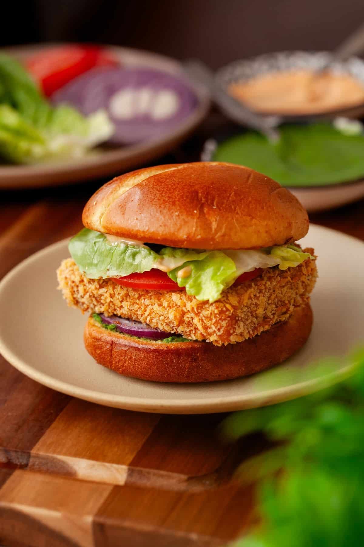 Paneer Crisp Burger BM