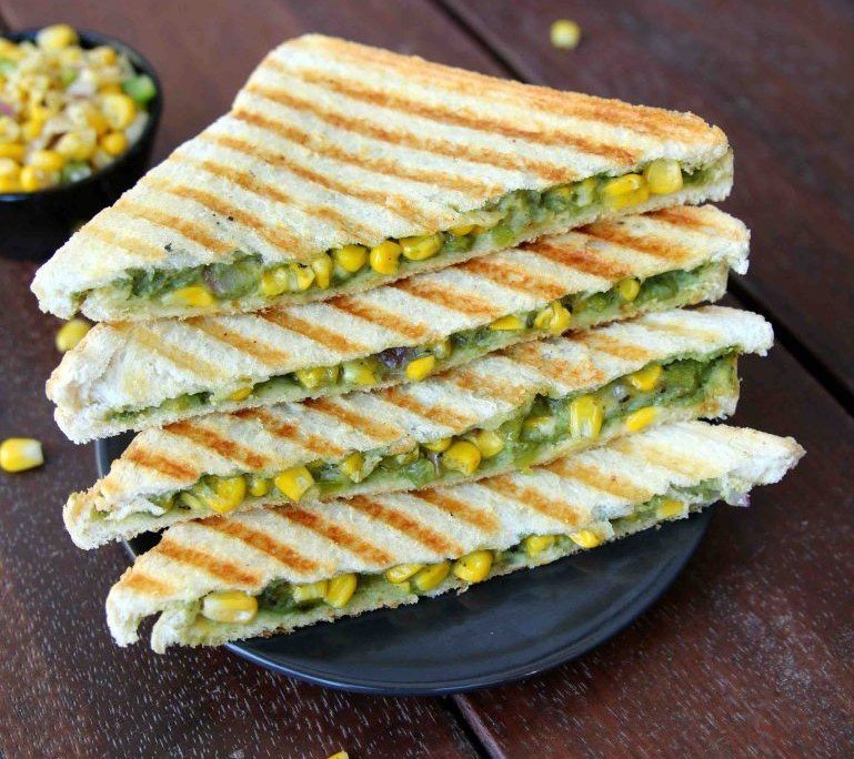 Paneer Corn Sandwich